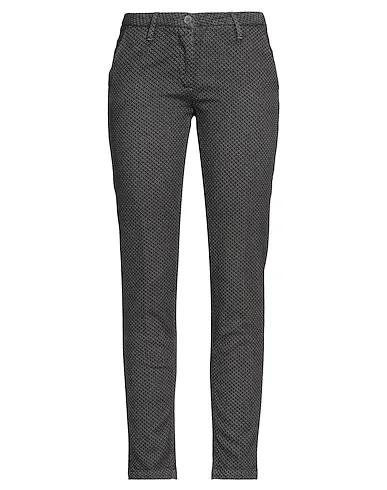 Steel grey Jacquard Casual pants