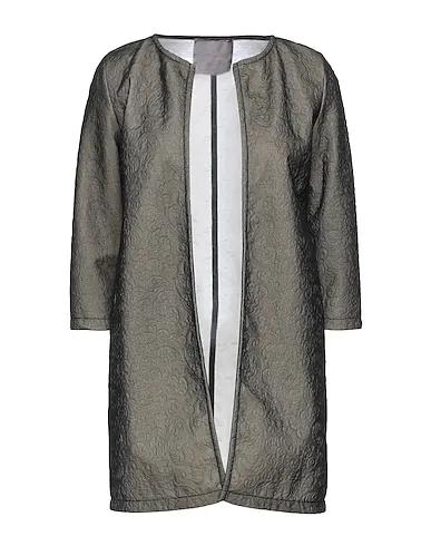 Steel grey Jacquard Full-length jacket
