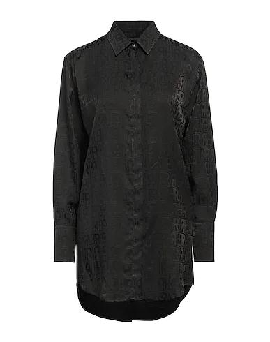 Steel grey Jacquard Patterned shirts & blouses