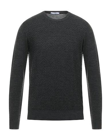 Steel grey Jacquard Sweater