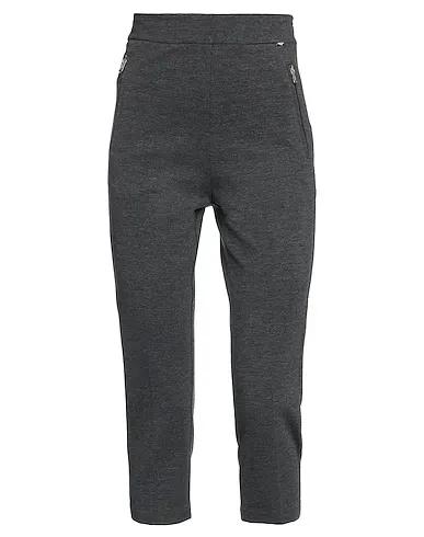 Steel grey Jersey Cropped pants & culottes