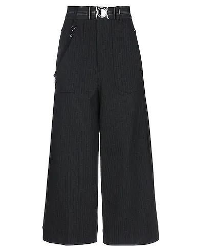 Steel grey Jersey Cropped pants & culottes