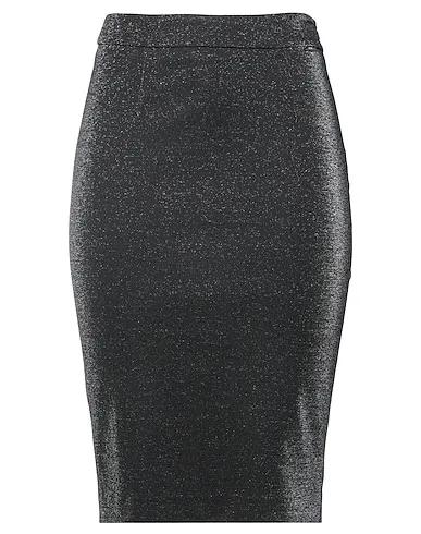 Steel grey Jersey Midi skirt