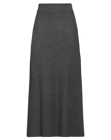 Steel grey Knitted Maxi Skirts