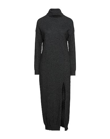 Steel grey Knitted Midi dress