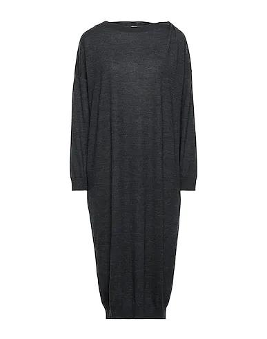 Steel grey Knitted Midi dress