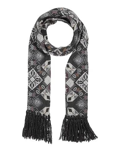 Steel grey Knitted Scarves and foulards