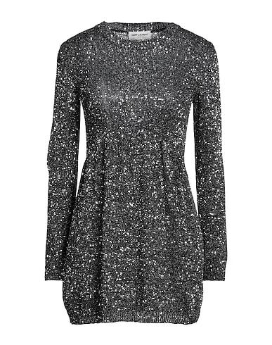 Steel grey Knitted Sequin dress