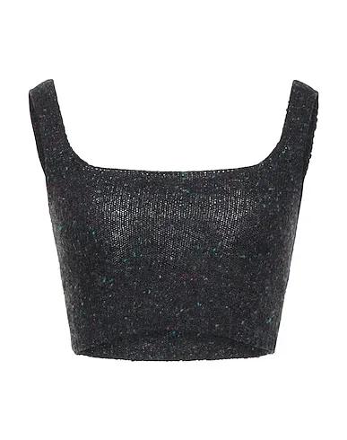 Steel grey Knitted Top