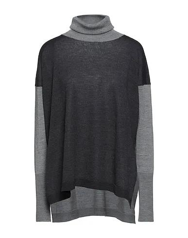 Steel grey Knitted Turtleneck