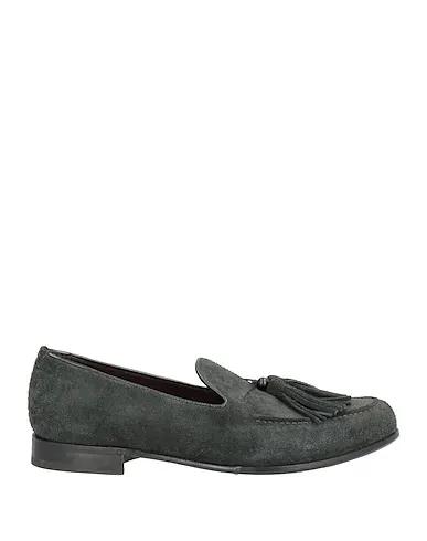 Steel grey Leather Loafers