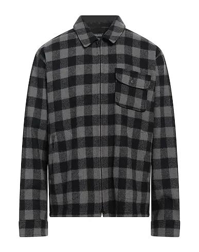 Steel grey Pile Checked shirt