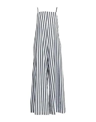 Steel grey Plain weave Jumpsuit/one piece