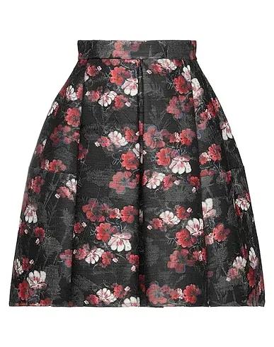 Steel grey Plain weave Mini skirt
