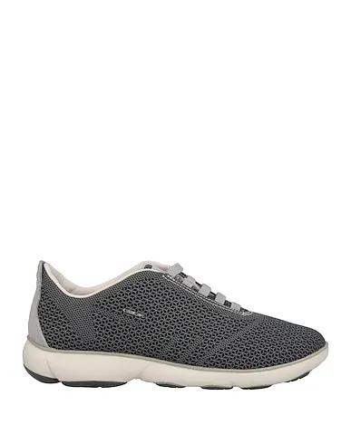 Steel grey Plain weave Sneakers