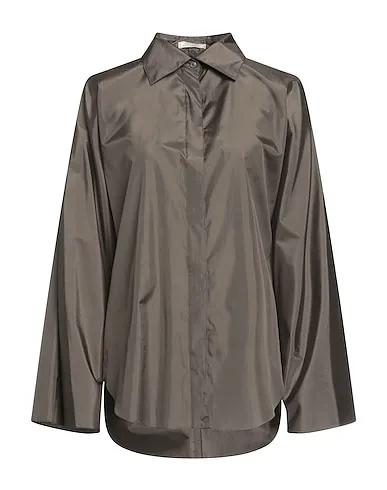 Steel grey Satin Silk shirts & blouses