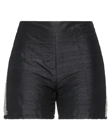 Steel grey Silk shantung Shorts & Bermuda