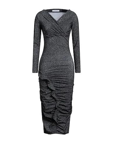 Steel grey Synthetic fabric Midi dress