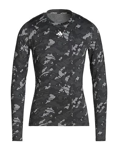 Steel grey Synthetic fabric T-shirt TF AOP LS TEE
