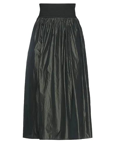 Steel grey Techno fabric Midi skirt