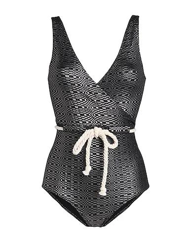 Steel grey Techno fabric One-piece swimsuits