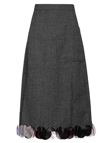 Steel grey Tweed Midi skirt