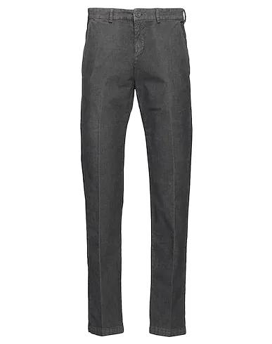 Steel grey Velvet Casual pants