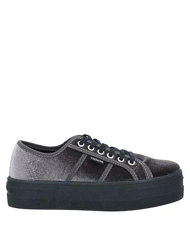 Steel grey Velvet Sneakers