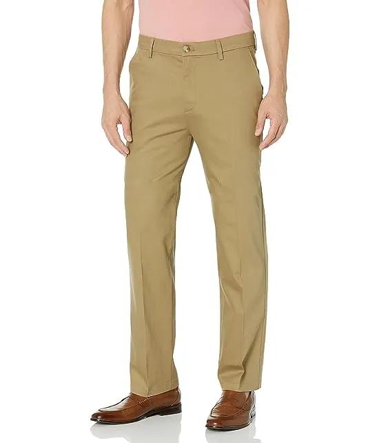 Straight Fit Signature Iron Free Khaki with Stain Defender Pants