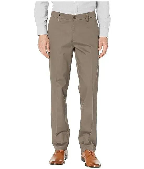 Straight Fit Signature Khaki Lux Cotton Stretch Pants D2 - Creased