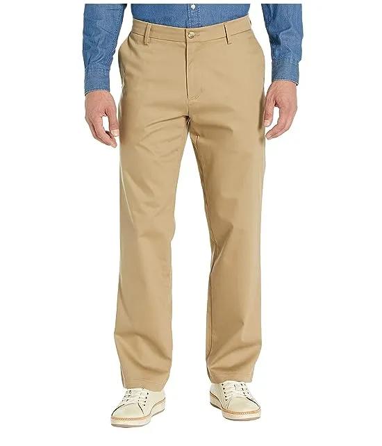 Straight Fit Signature Khaki Lux Cotton Stretch Pants D2 - Creaseless