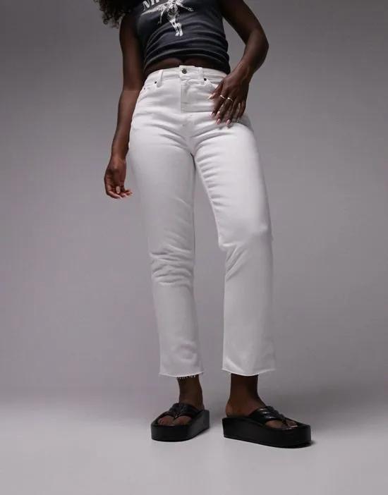 Straight jean in white