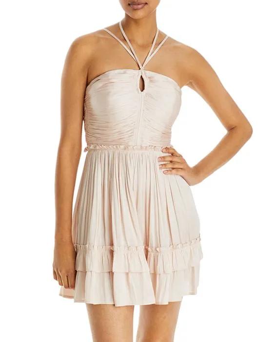Strappy Ruched Mini Dress - 100% Exclusive