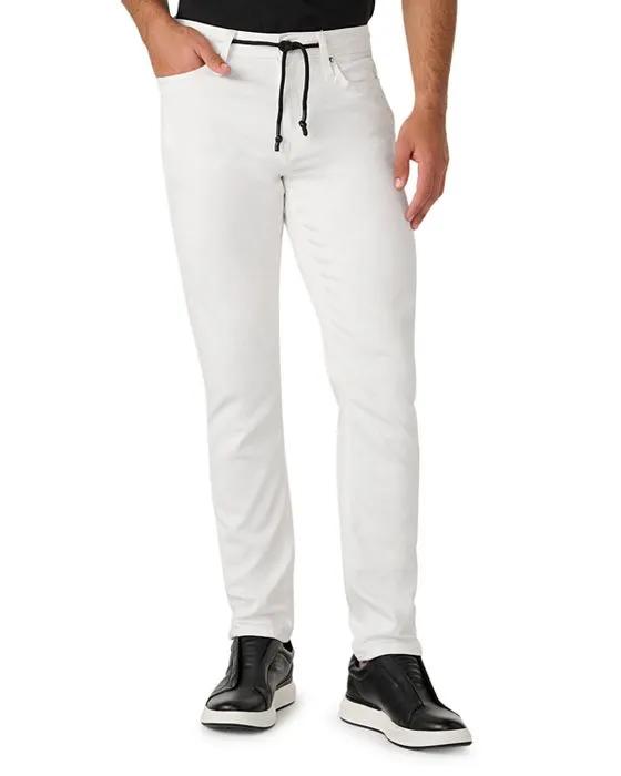 Stretch Denim 5 Pocket Jeans in White