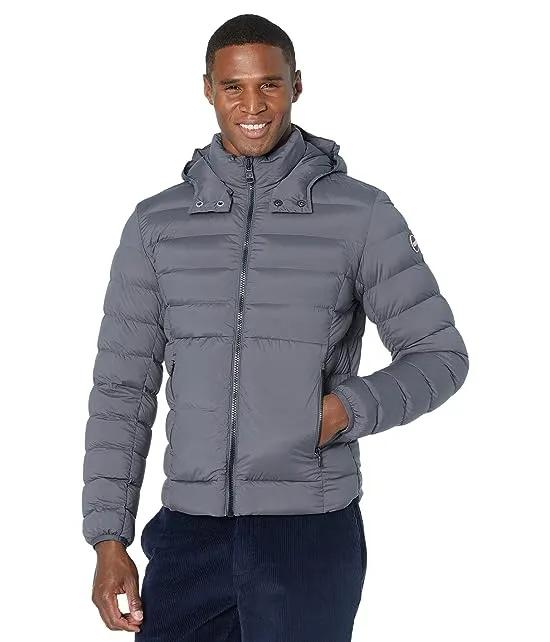 Stretch Fabric Jacket with Detachable Hood