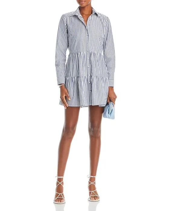 Stripe Mini Shirt Dress - 100% Exclusive