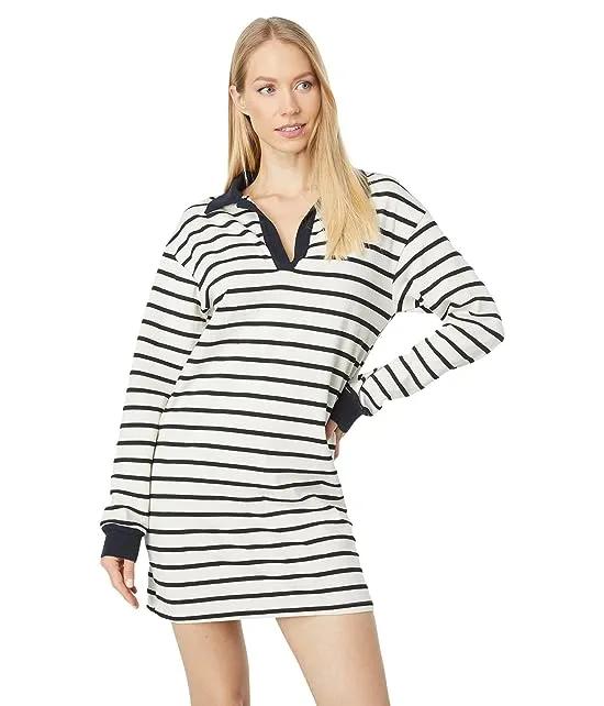 Stripe Relaxed Polo Dress
