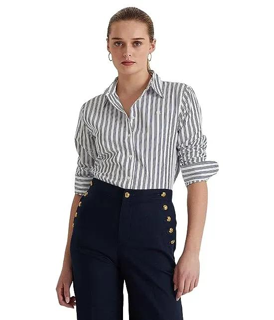 Striped Cotton Broadcloth Shirt