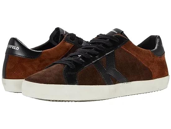 Suede K Sneaker On Distressed Banded Sole