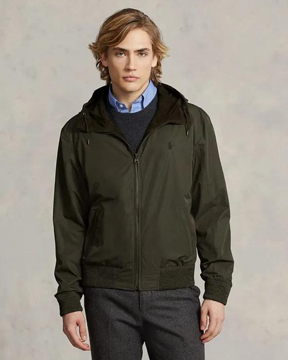 Suede Reversible Hooded Jacket