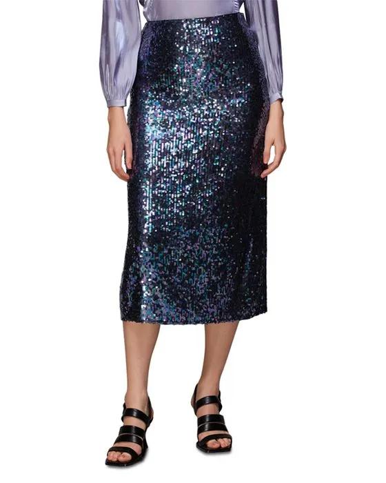 Suki Sequined Midi Skirt