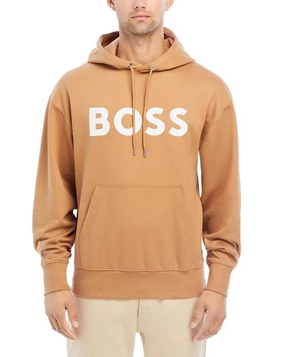 Sullivan Cotton Logo Print Regular Fit Hoodie