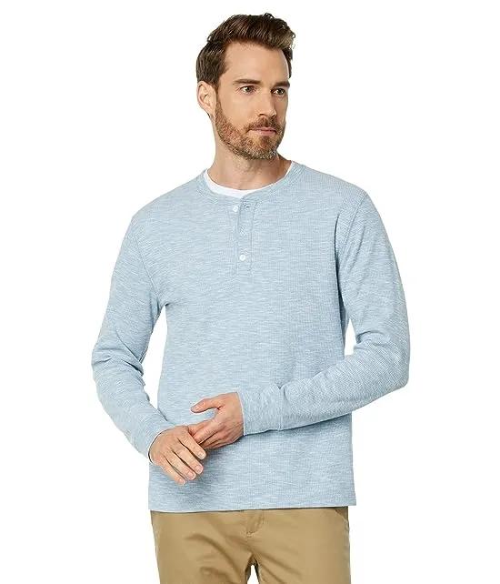 Sun Faded Thermal Long Sleeve Henley