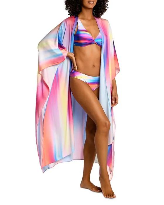 Sunset Long Open Front Swim Cover-Up 