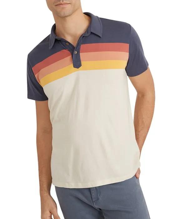 Sunset Stripe Polo Shirt