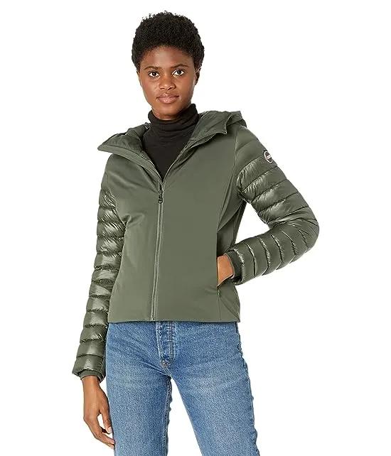 Super Light Polyamide Fabric Jacket with Hood