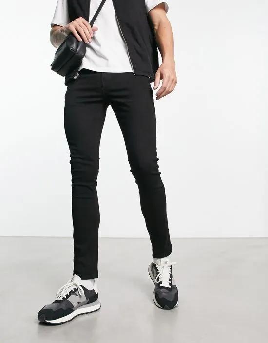 super skinny jeans in black