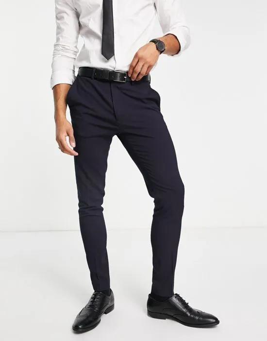 super skinny mix and match suit pants in navy