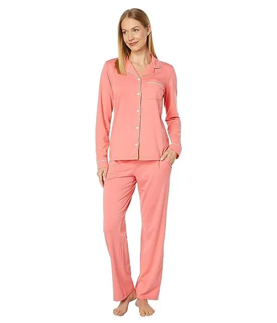 Super Soft Shrink-Free Button Front Pajama Set