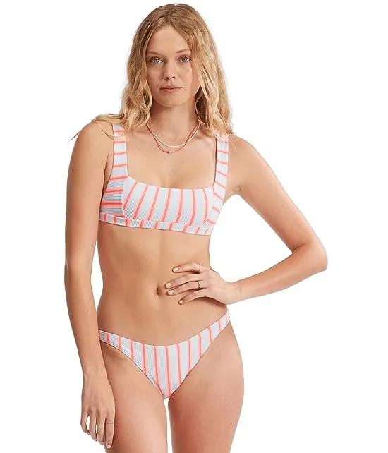 Surf Stripe Tank Bikini Top